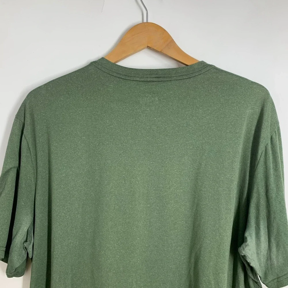 REI Coop Mens XLarge Green‎ Heathered Short Sleeve T Shirt Outdoor Wilderness